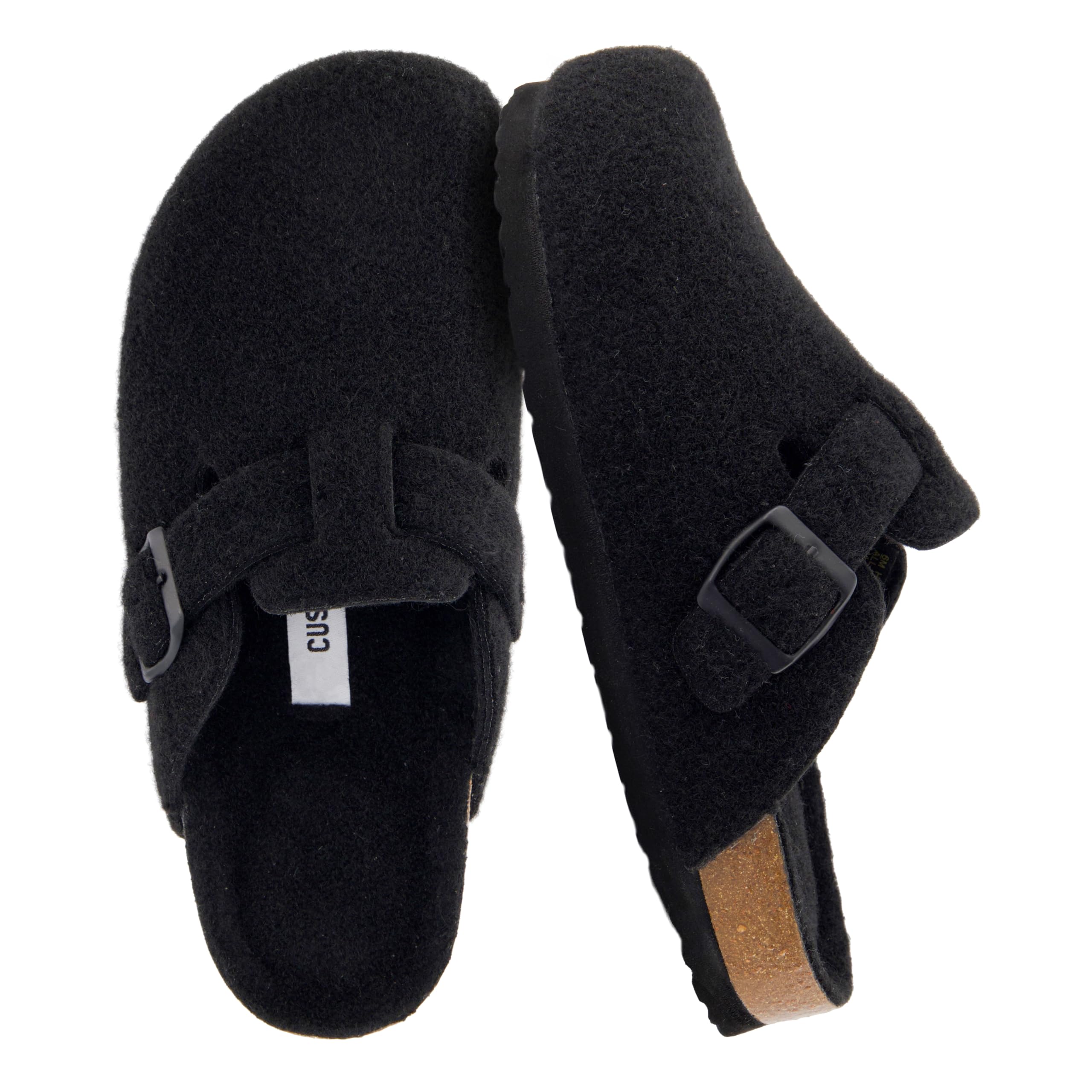 CUSHIONAIRE Women's Hana Clogs with Cork Footbed and Comfort Large Widths Availa