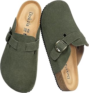 Cuir Nubuck Clogs and Mules for Men and Women Comfortable Leather Slippers