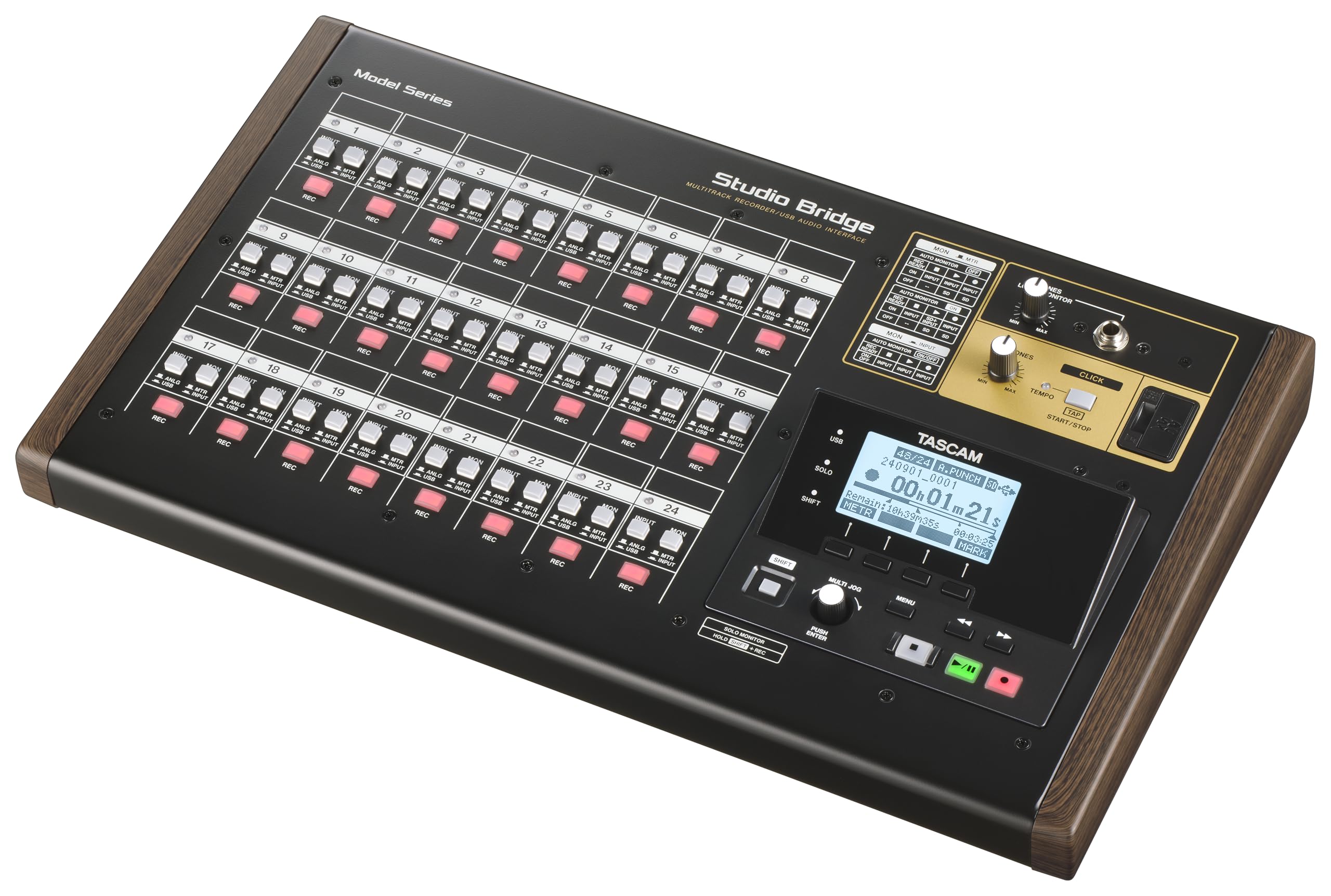 TASCAM Studio Bridge 24-Channel Multi Track Recorder and USB Audio Interface wit