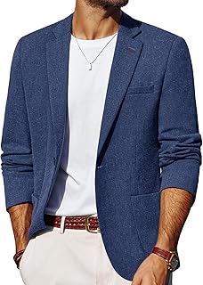 PJ PAUL JONES Mens Blazer Casual Sport Coats Lightweight Suit Jacket