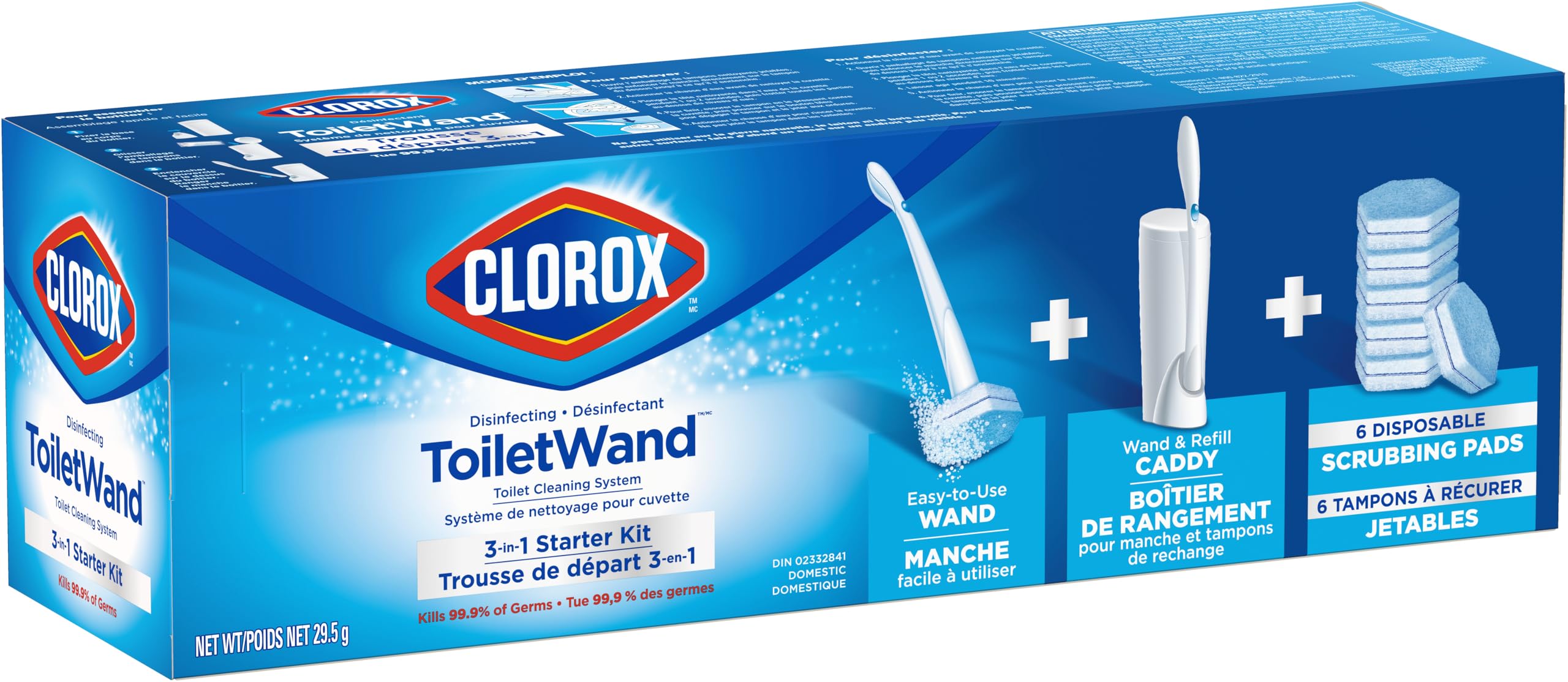 Clorox Disinfecting ToiletWand, Toilet Cleaning System, Starter Kit