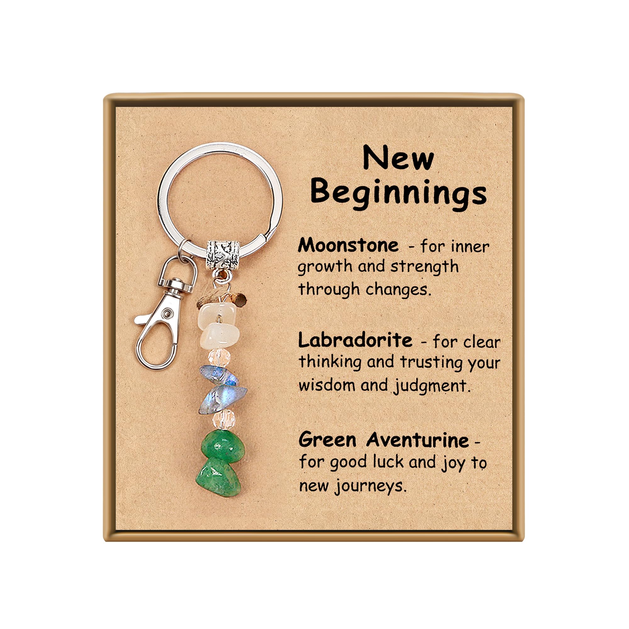 Trinckle New Beginnings Gifts for Women Crystal Keychain Leaving Gifts | Nature 