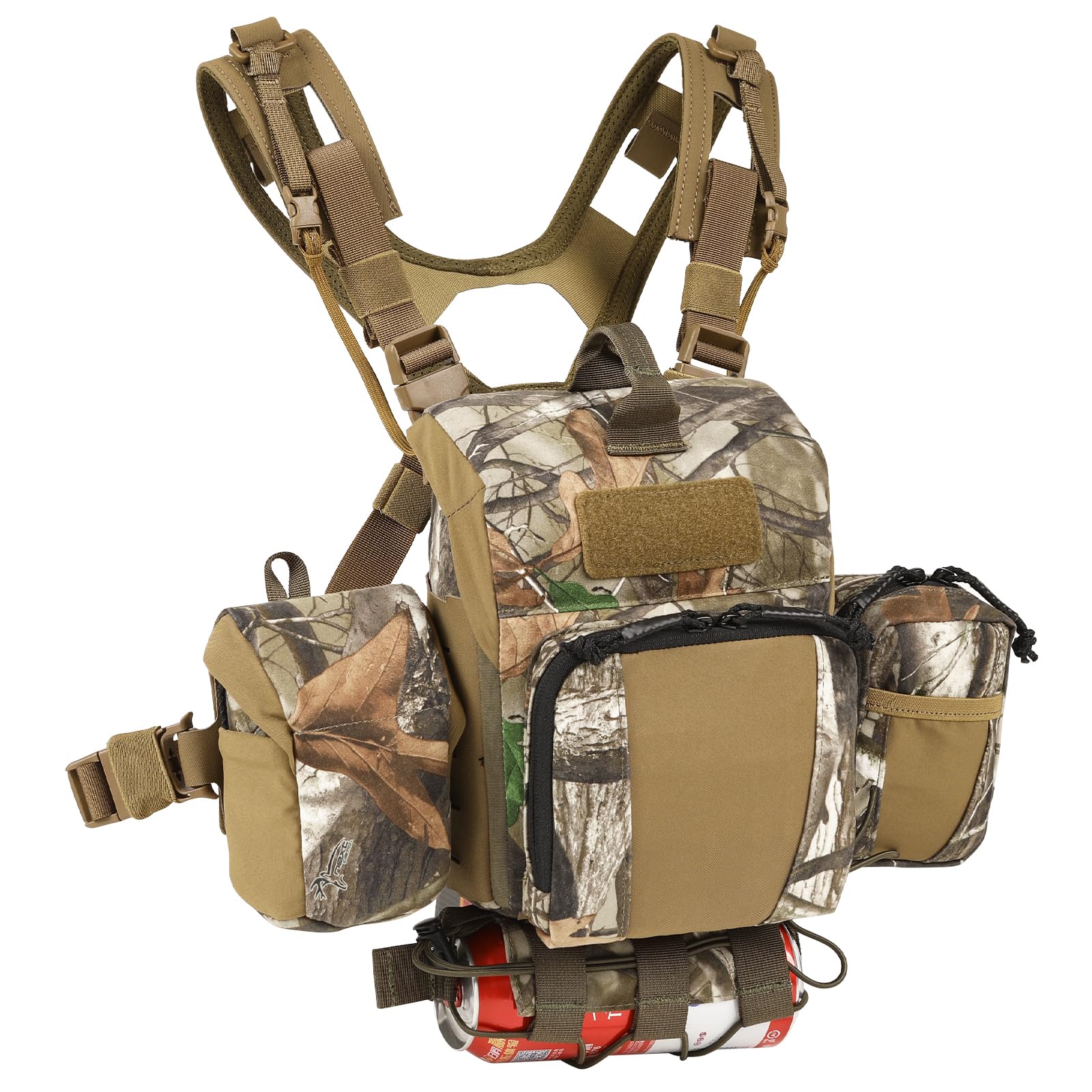 VOTAGOO Binocular Harness Case Bino Chest Pack with Magnetic Closure and MOLLE S