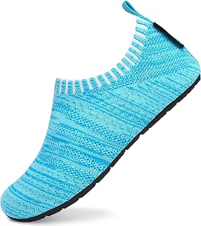 SAGUARO Escarpines Niño Niña Zapatos de Agua Antideslizante Zapatillas Agua Respirable Zapatillas Playa Escarpines Piscina Calzado para Natacion Surf Acuaticas Gr.18-37 EU