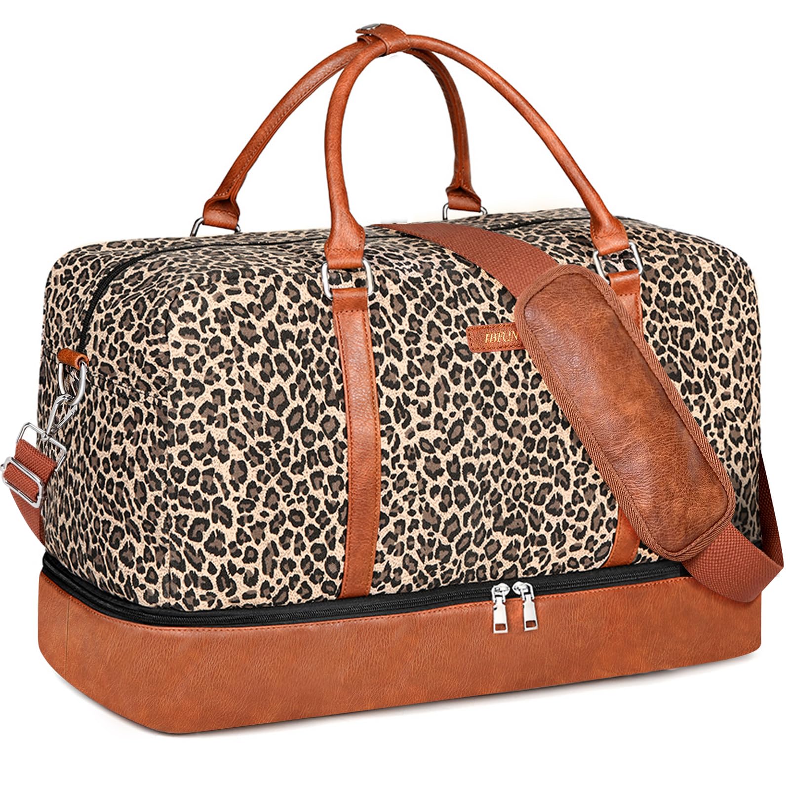 IBFUN Weekender Bag for Women Overnight Travel Duffel Bag with Shoe Compartment 