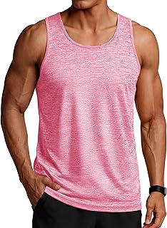 TACVASEN Men's Tank Tops Quick Dry Sleeveless Workout Muscle Shirt Athletic Bodybuilding Gym Performance Tee Shirts