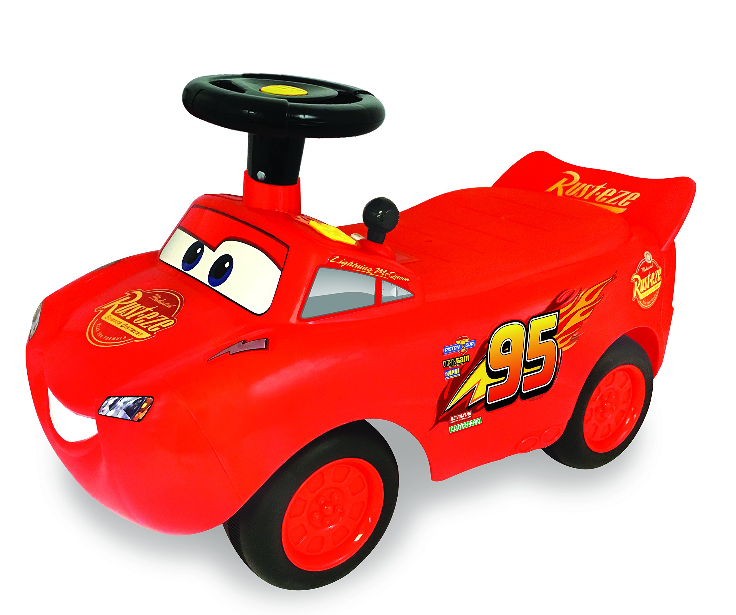 Kiddieland Toys Limited My Lightning McQueen Racer Ride On,Multi (055459) | Disn