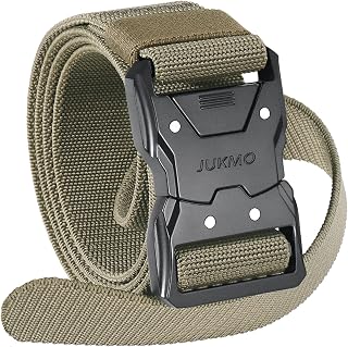 JUKMO Quick Release Tactical Belt Military 3.8 cm Nylon Work Hiking