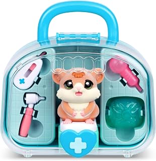 Little Live Pets Ouchies Vet Kit - Coco the Hamster, Interactive Toy, Light Up Cheeks, 6.2" Playset & Accessories, Diagnose & Heal Like a Real Vet, 20+ Sounds, Lights & Reactions, Repeat Play