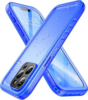 SPORTLINK for iPhone 13 Pro Max Waterproof 360 Full Body Case, Blue