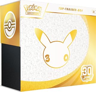 Pokémon - Trading Card Game: Top Trainer Box 30 Years (1 Full Screen Promo Card, 9 Booster Packs & Premium Accessories)