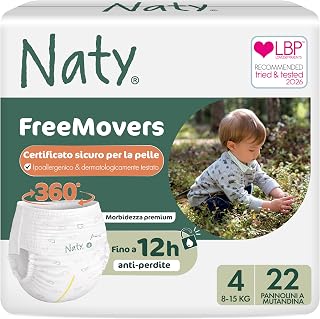 Naty Nappies Panties, Size 4, 22-Piece