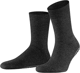 Falke Men's Homepads Socks Slippers Rubber Sole Non Slip Best Grip Thick Warm Inner Padded Breathable Heat-regulating Anti-Odor Wool Cotton 1 Pair