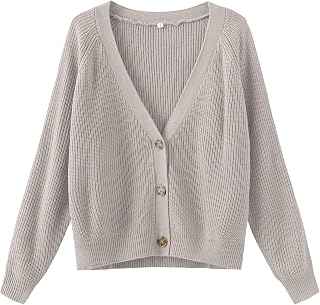 TASAMO Womens Cardigan Sweaters 2026 Fall Cropped Lightweight Sweater