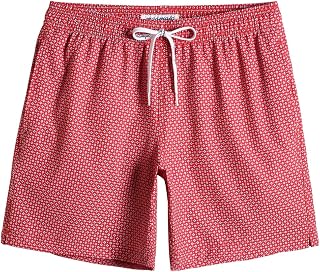 maamgic 7" Men's Elastic Swimming Trunks 4-Way Stretch Quick Dry Inner Mesh Swimwear Sports 4-Way Stretch