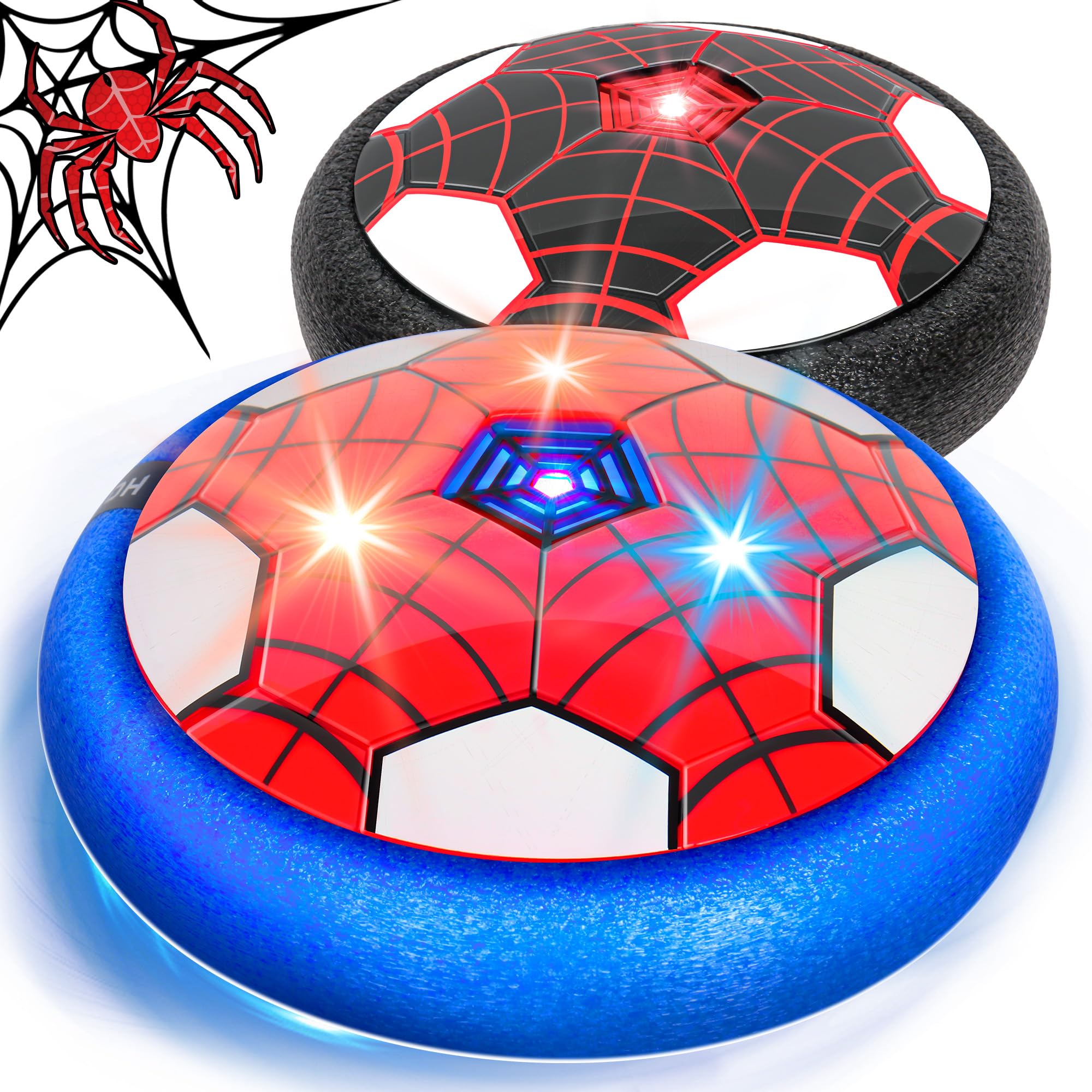 2 Pack Hover Football Set with LED Lights for Kids(RB)