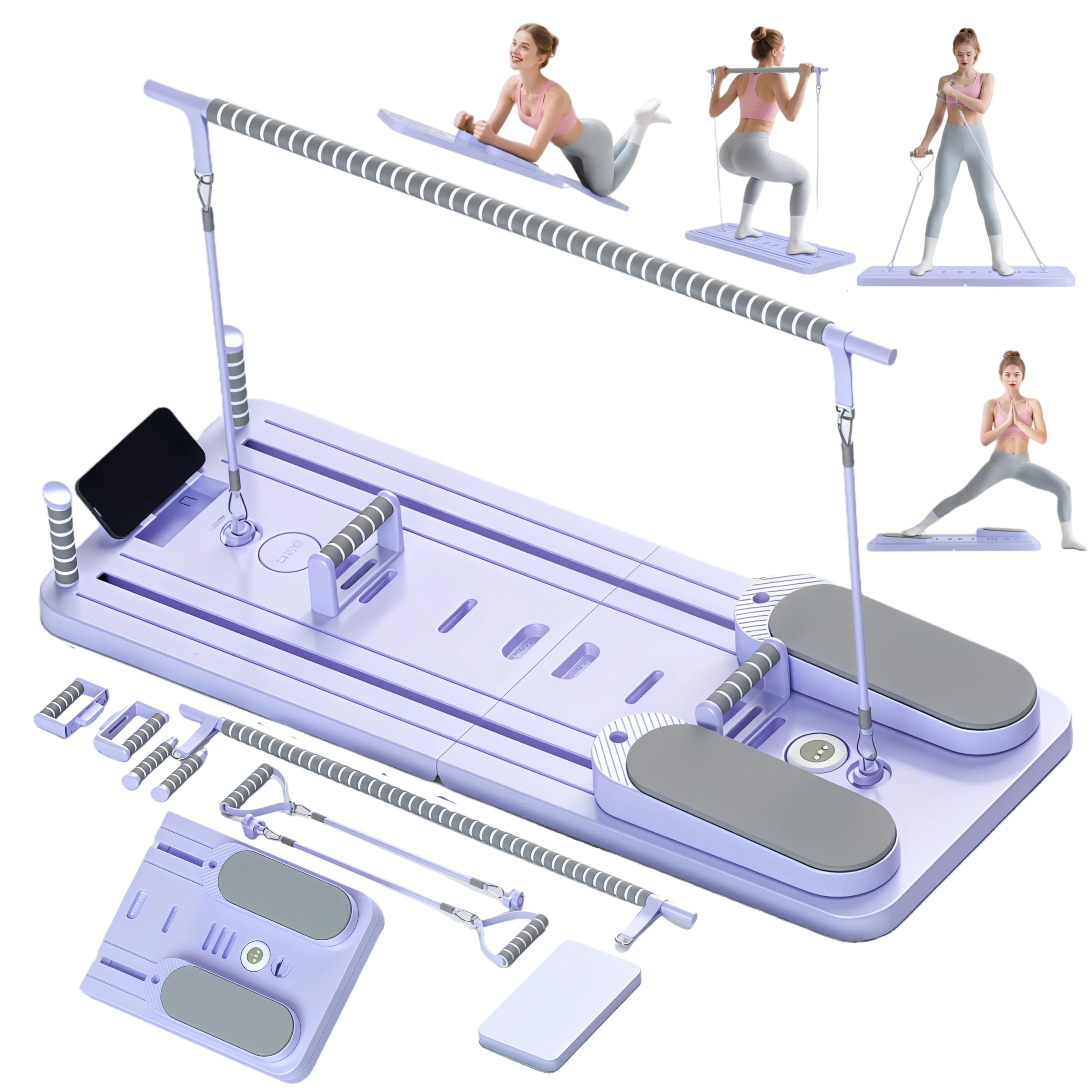 CroyVine Pilates Board-Pilates Reformer Board,Multi-Purpose Portable Pilates Ref