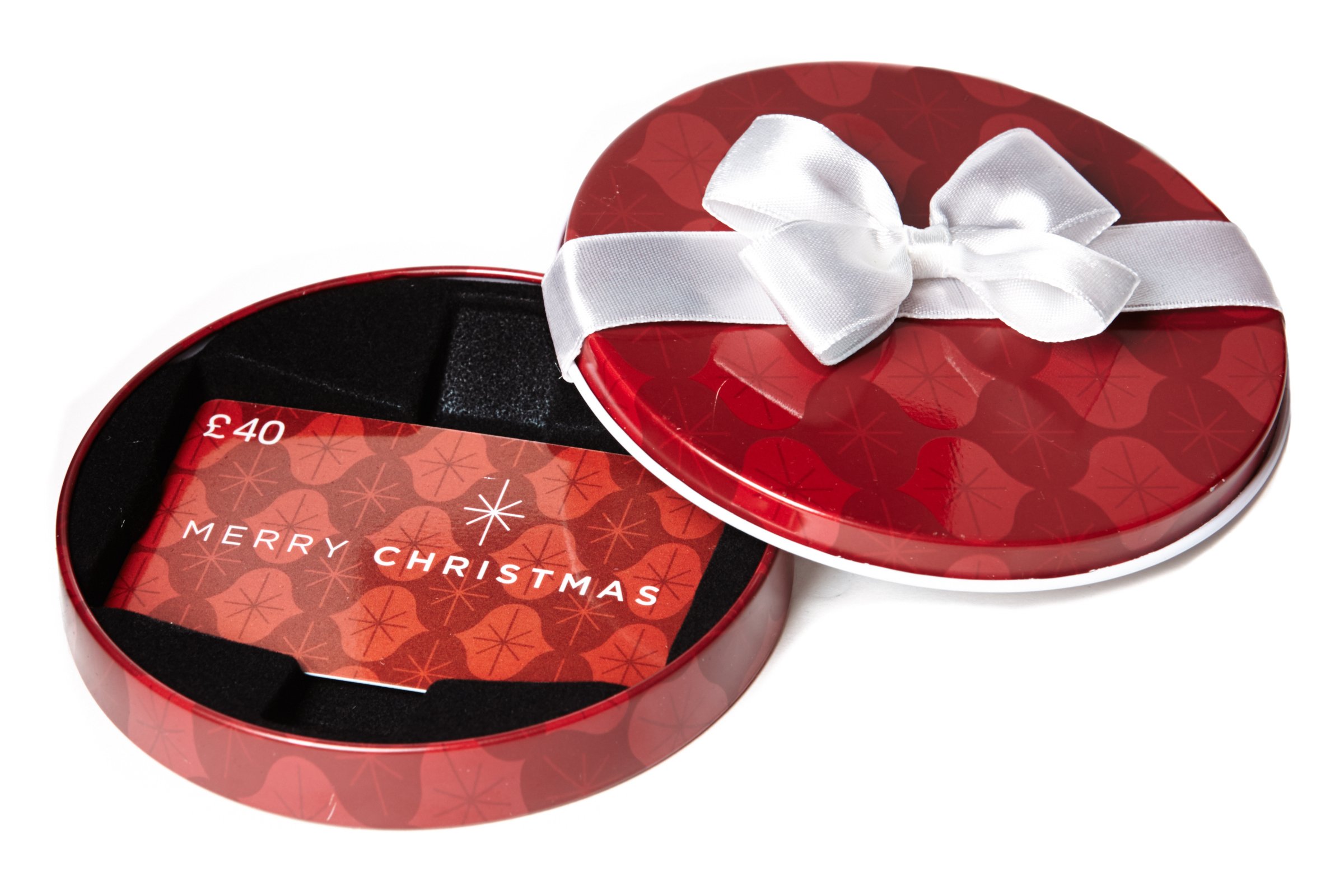 Amazon.co.uk Gift Card in a Red Ornament Tin