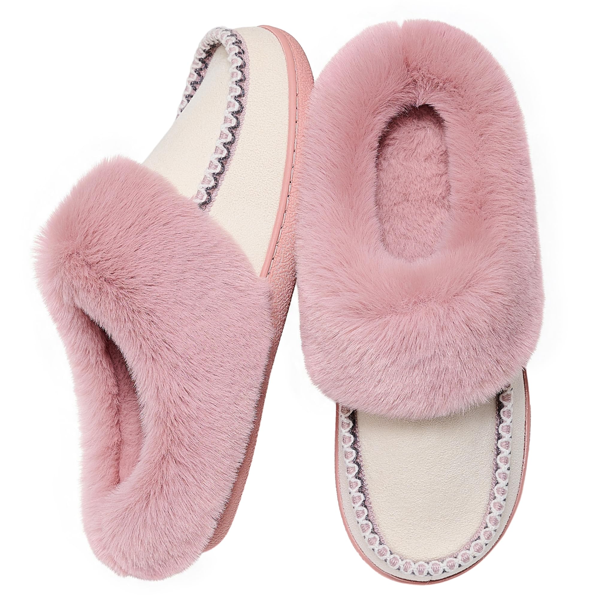 Womens Moccasin Sippers Memory Foam Arch Support Winter Slipper