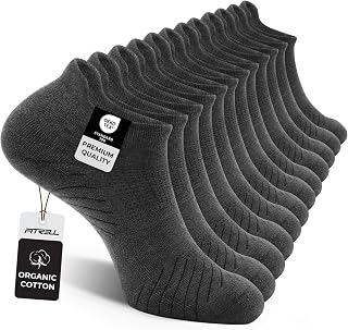FITRELL 6 Pairs Ankle Socks Men Women Sport Running Cycling