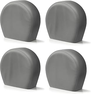 Explore Land Tire Covers 4 Pack - Tough Tire Wheel Protector for Truck, SUV, Trailer, Camper, RV - Universal Fits Tire Diameters 26-28.75 inches, Charcoal