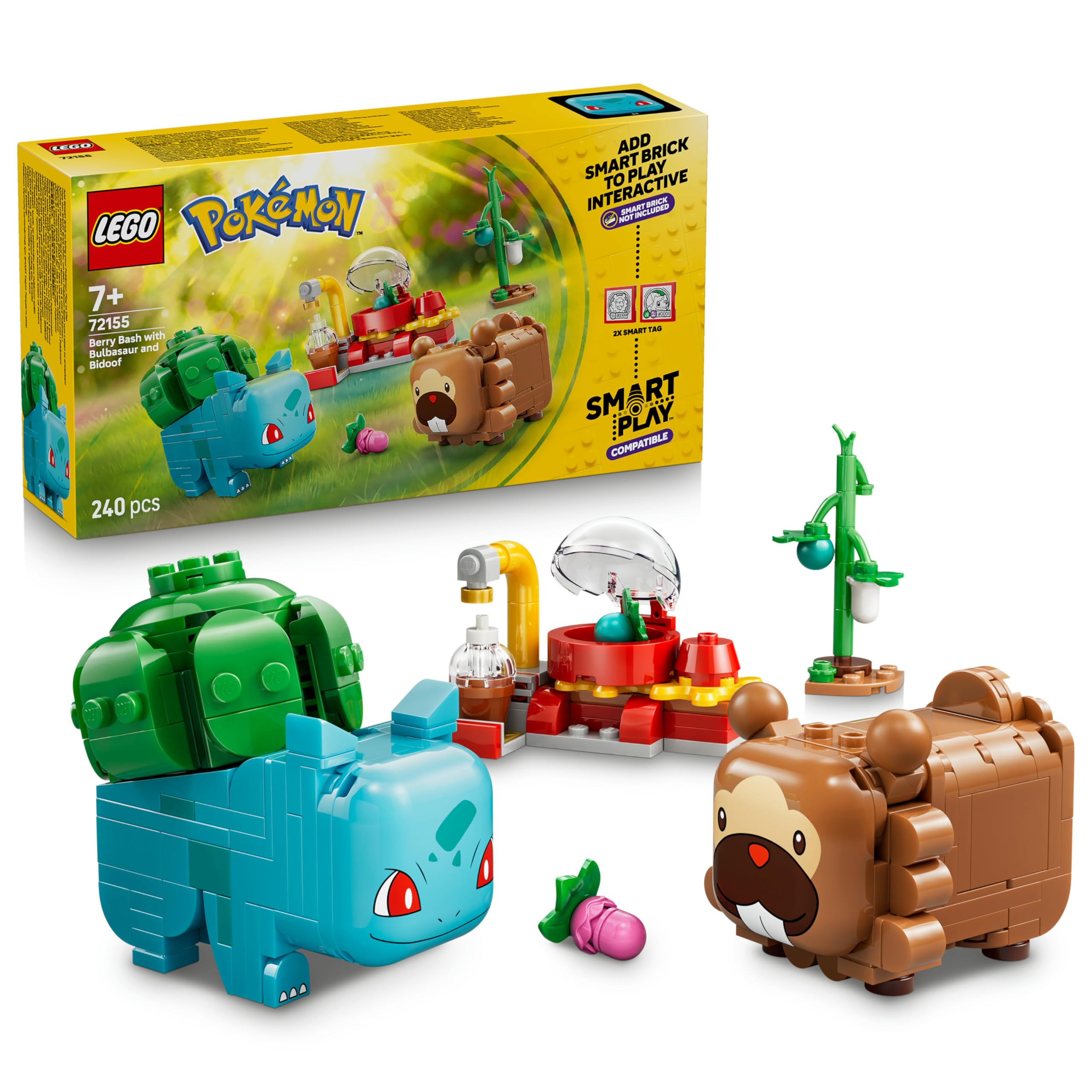 LEGO Pokémon SMART Play: Berry Bash with Bulbasaur and Bidoof - Compatible Inter