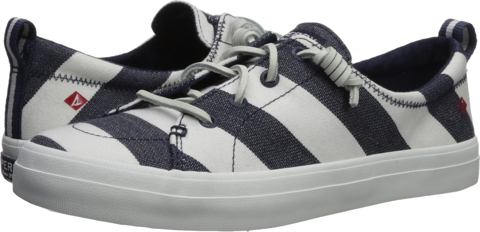 Sperry Crest Vibe Breton Stripe Navy/Wht, Women's Sailing Shoes
