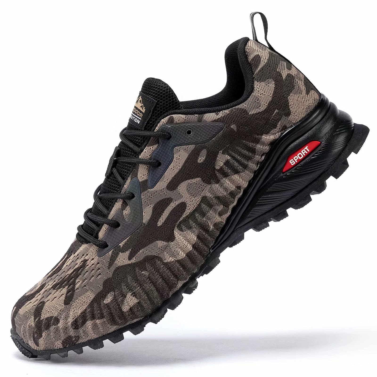 Kricely trail running shoes for men fashion hiking shoes men tennis cross traini