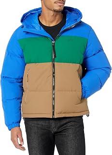 Lacoste Men's Water-Repellent Hooded Puffed Jacket