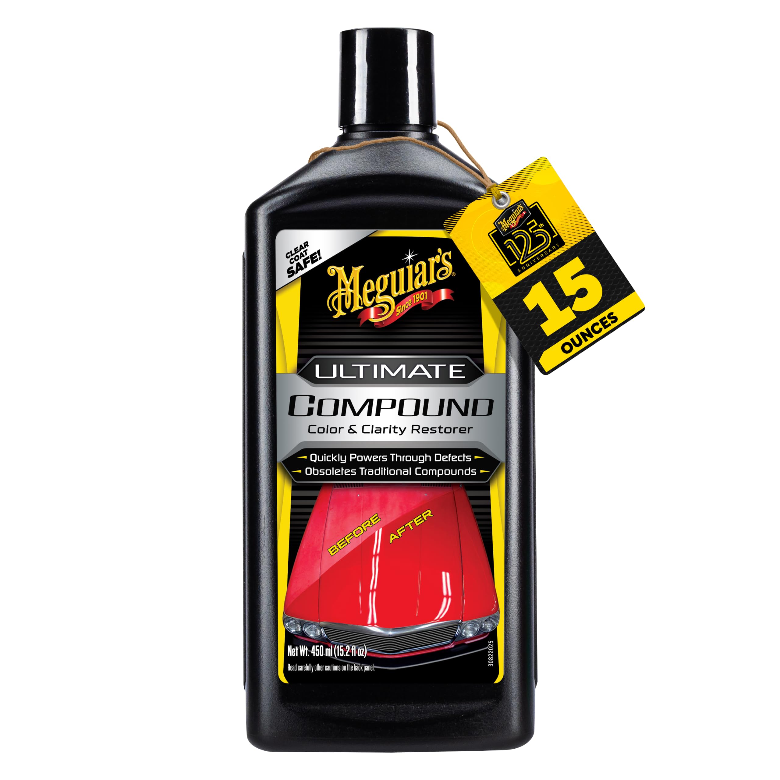 Meguiar's Ultimate Compound, Pro-Grade Car Scratch Remover, 15.2 Oz | Paint Corr