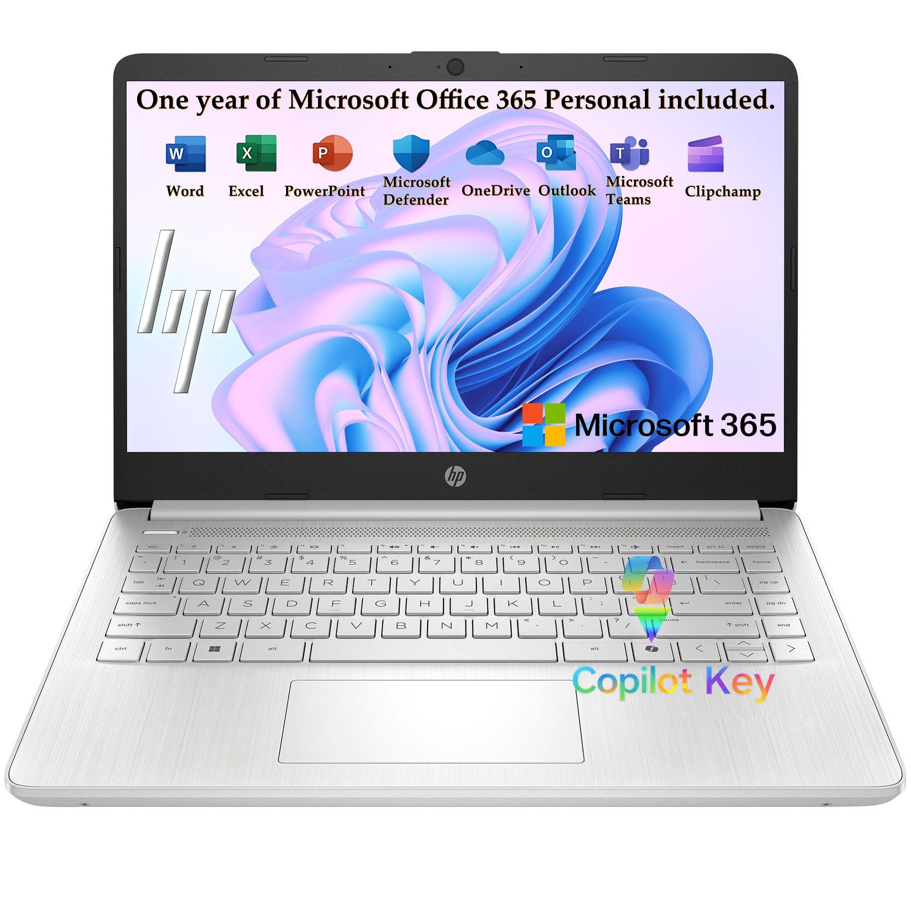 HP 2026 Essential Laptop, Intel Processor, 128GB Storage, Windows 11 | Copilot A