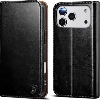 Scutumate Compatible with iPhone 18 Pro Wallet Case Men,Black | RFID Blocking,with Credit Card Holder Slots,Magnetic Clasp,PU Leather,Flip Folio Shockproof Phone Cover & Kickstand for Women