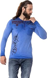 Cipo & Baxx Herren Oberteile – Langarmshirts & Sweatjacken mit modernen Prints, Mustern und lässigen Designs – Bequeme Freizeitbekleidung für Herren