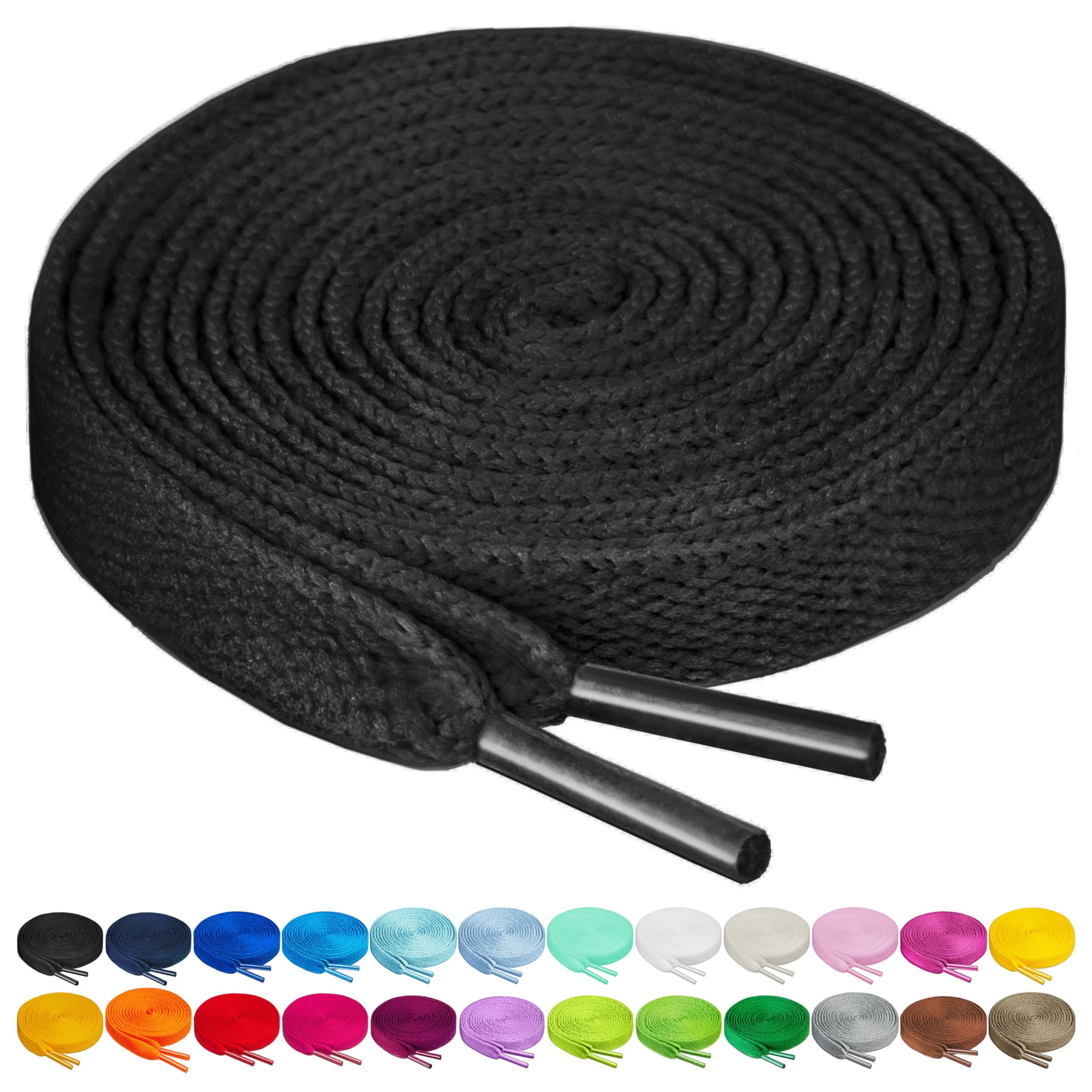 Birch Shoelaces in 27 Colors Flat 5/16" Shoe Laces in 4 Different Lengths