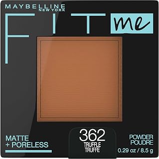 Maybelline Fit Me Matte + Poreless Pressed Face Powder Makeup & Setting Powder, Truffle, 1 Count