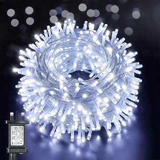 GlobaLink Christmas Lights Outdoor, 25m 1000 LED Cluster Lights, Cool White