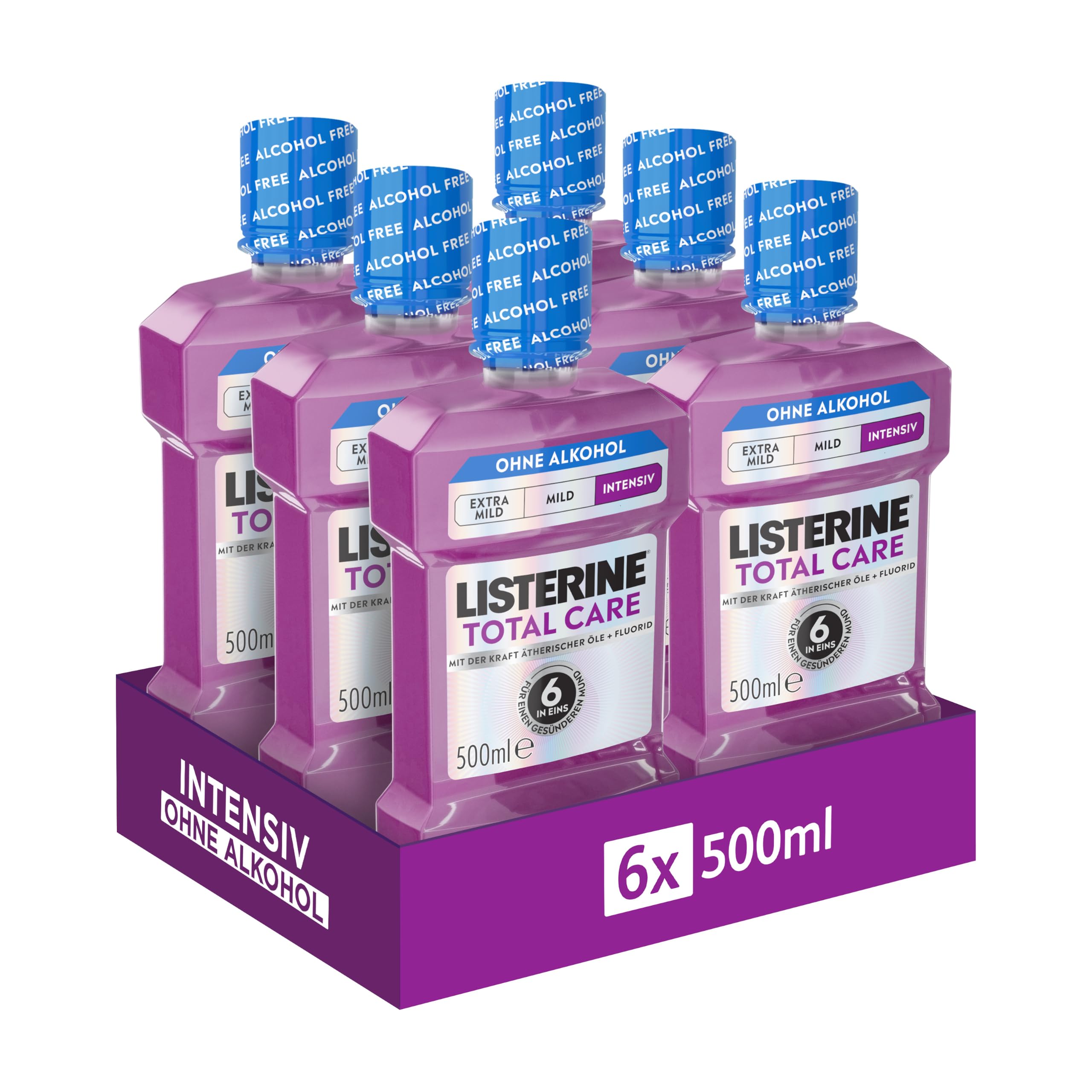 Listerine Total Care Intensive Mouthwash Alcohol Free 6 x 500 ml