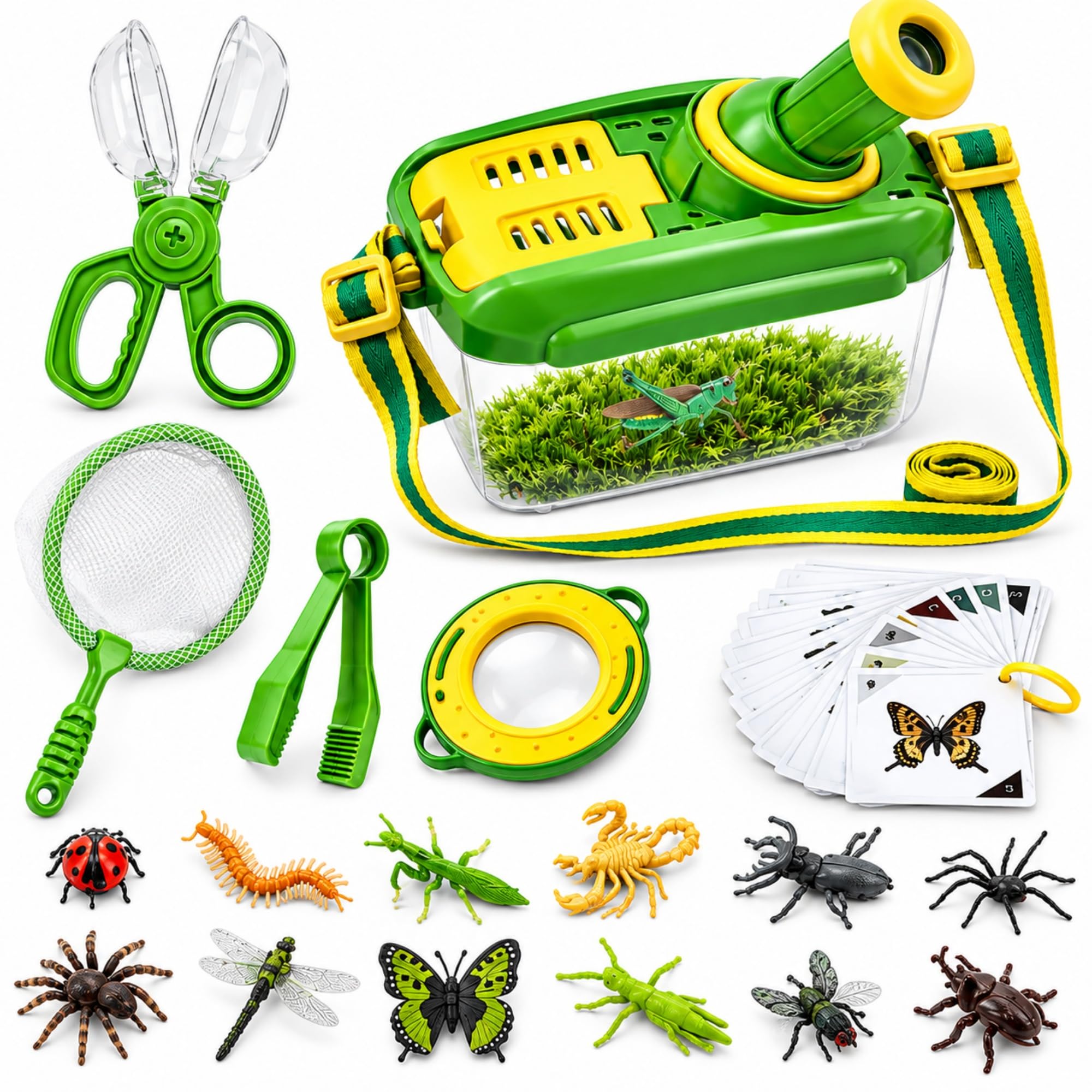 Bug Catcher for Kids,27P Bug Catching Kit with Bug Collector Toy Bugs | Children