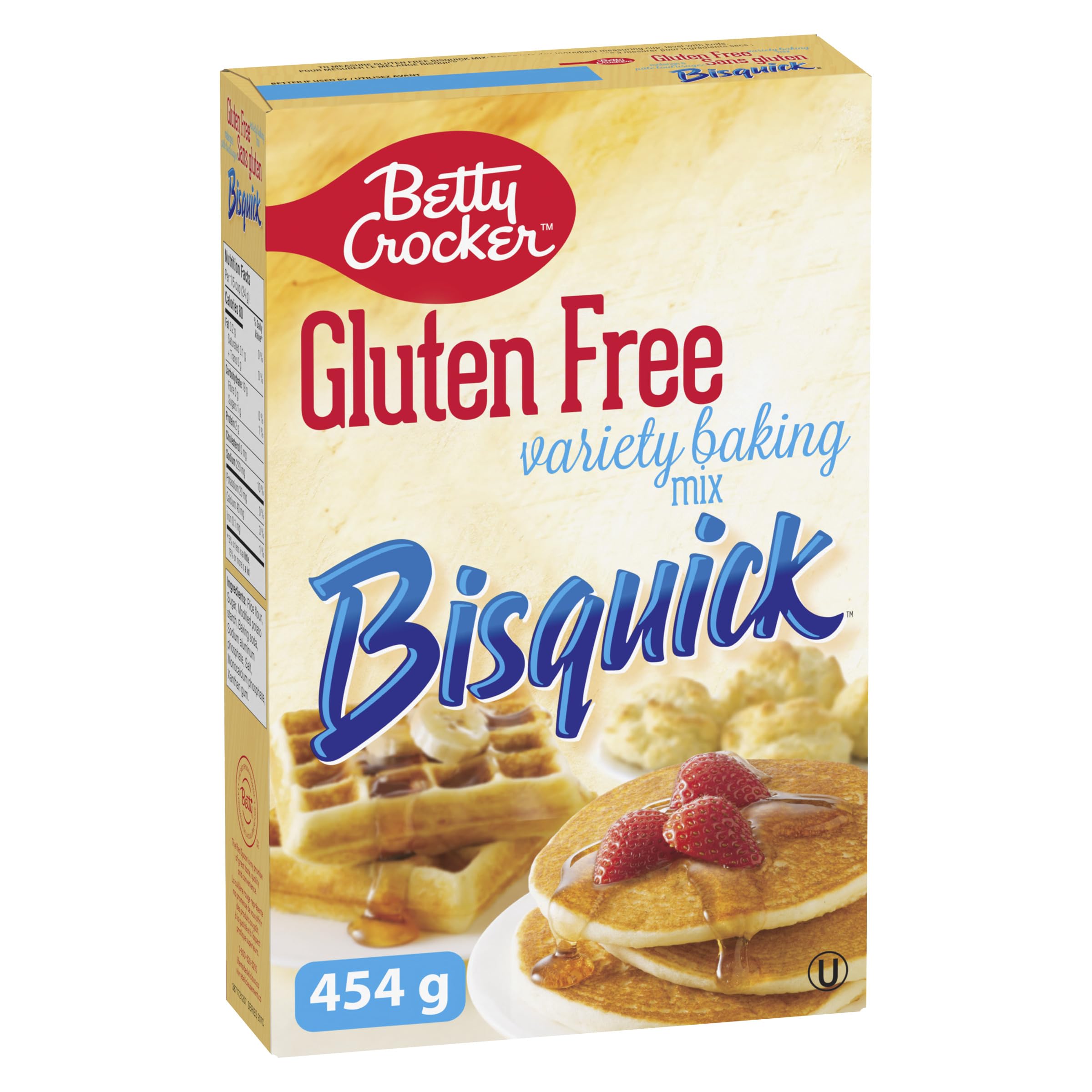 Bisquick BETTY CROCKER Gluten Free Pancake and Waffle Mix, Baking Mix, 454 Grams