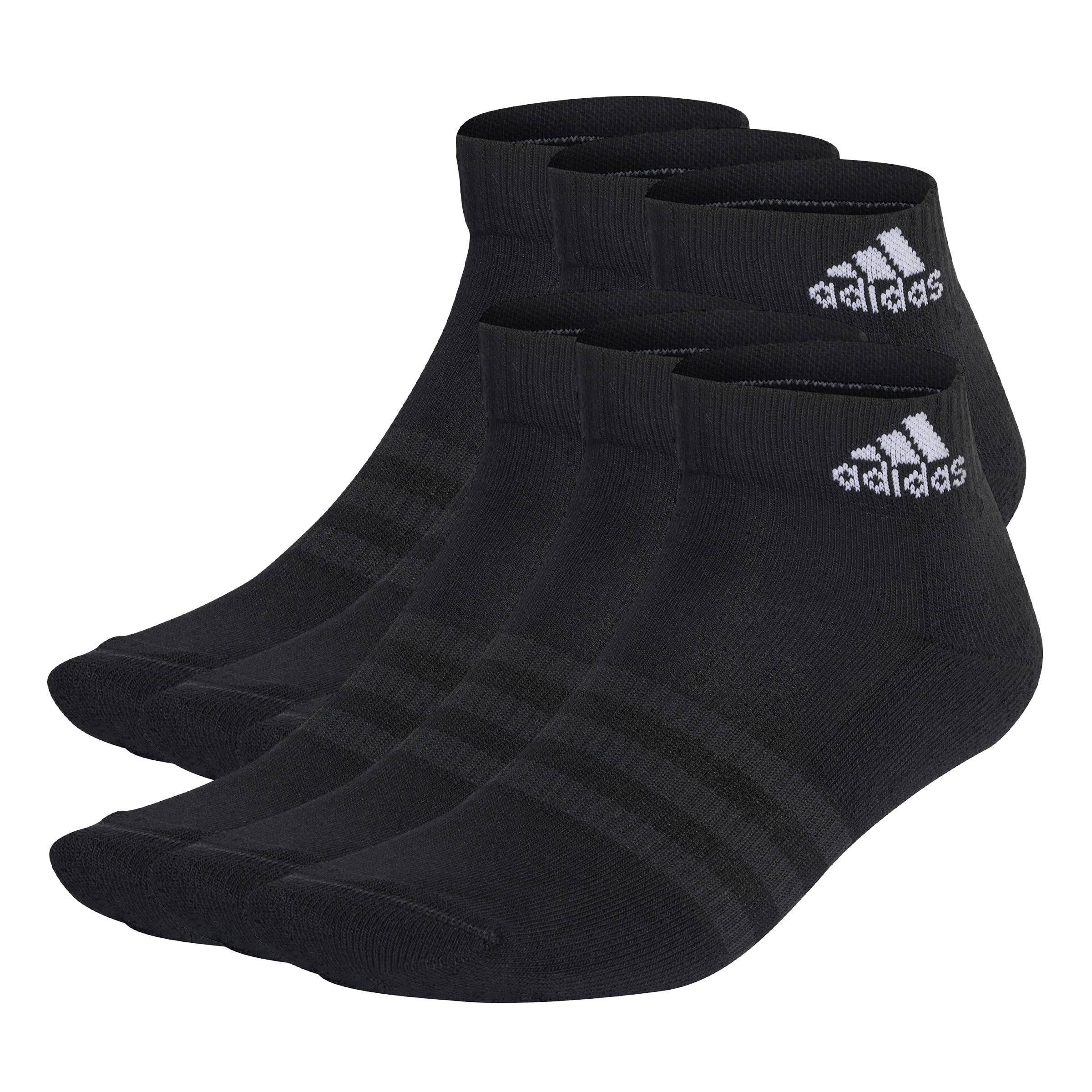 adidas Unisex Children's Cushioned Sportswear Ankle Socks 6 Pairs
