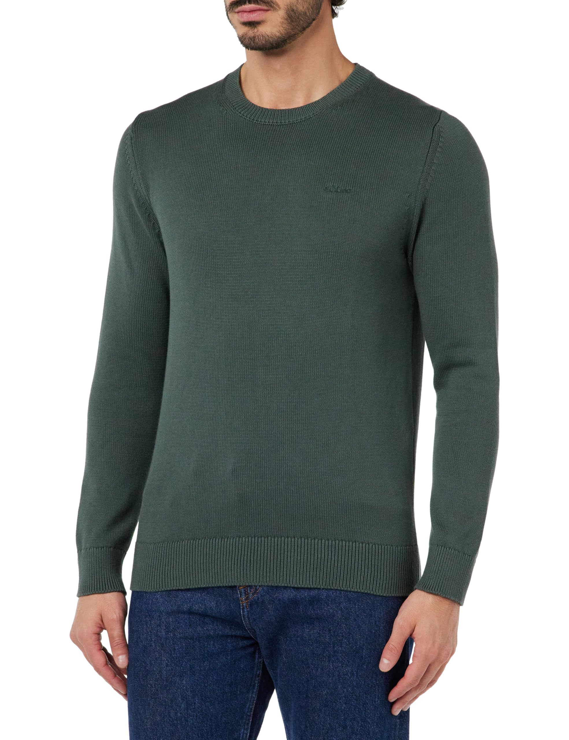 s.Oliver Men's 2156055 Pullover with Logo Detail (Pack of 1)