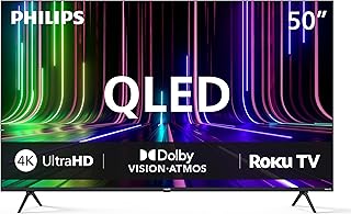 Philips 50PQL7676/F6 7600 Series 50-Inch 4K UHD QLED Roku TV