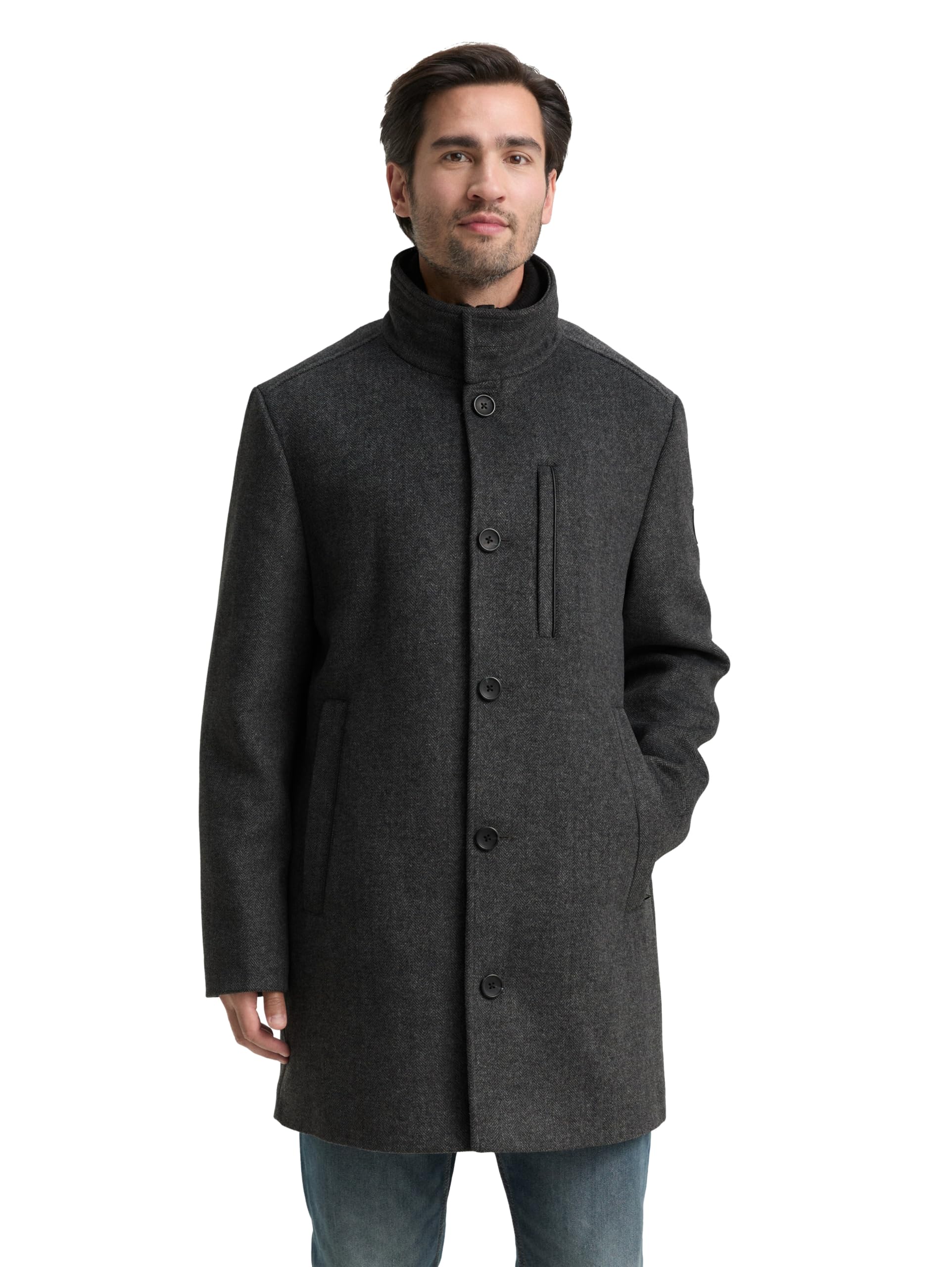 TOM TAILOR 1046983 Abrigo de lana Hombre (Pack de 1)