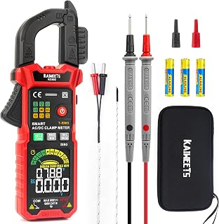 KAIWEETS Digital Clamp Meter 4-Mode Smart-Select Auto-Ranging DC Amp Tester