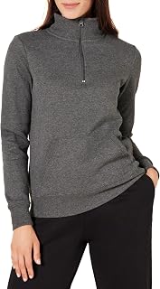 Amazon Essentials Women's Long Sleeve Zip Top Fleece Jumper (Available in Plus Size)