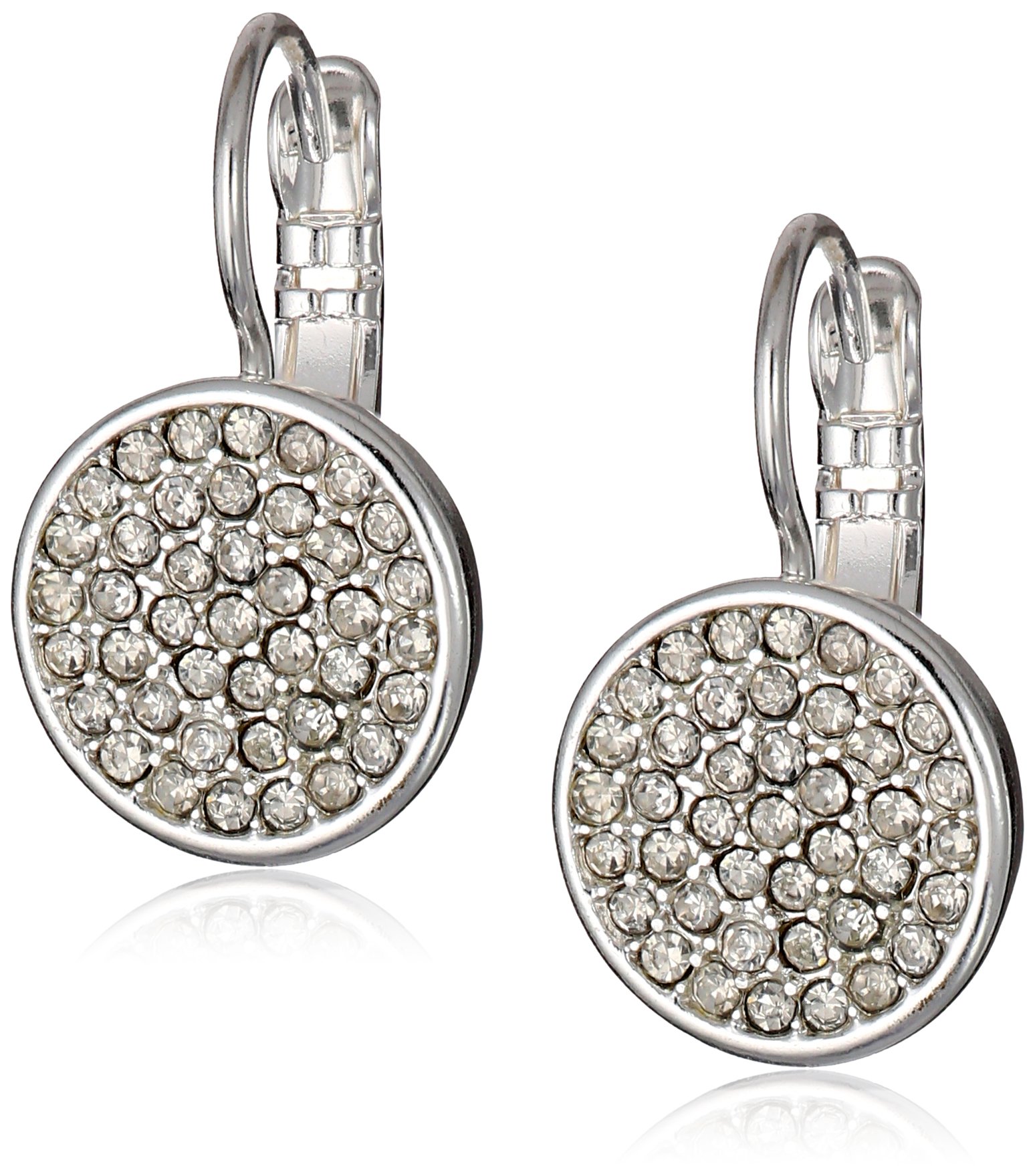Anne Klein Women's Drop Crystal Earrings, Statement Fashion Jewelry with Crystal