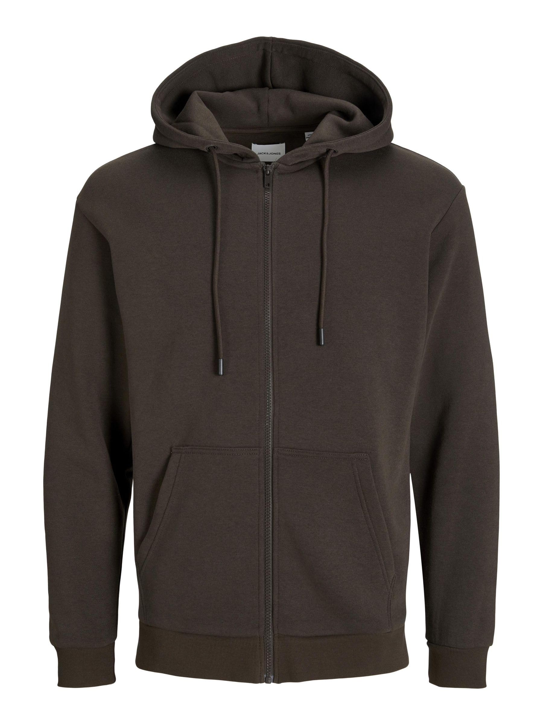 Jack & Jones Jjebradley Men's Noos Zip Hoodie (Pack of 1)