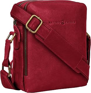 ANTONIO VALERIA Alex Washed Leather Crossbody Bag