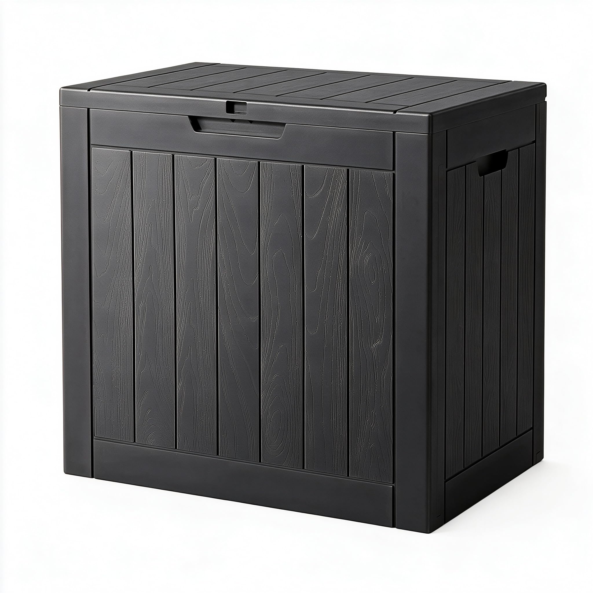 NUNU LAB 34 Gal Outdoor Storage Box Waterproof Lockable,Deck Box,Black | Waterpr