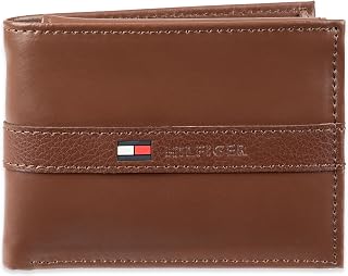 Tommy Hilfiger Men's Leather Orson RFID Bifold Wallet with Removable Passcase